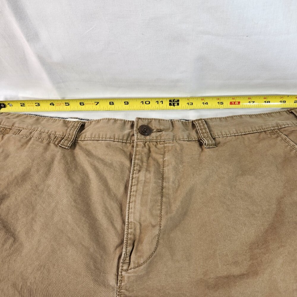 Sonoma Mens Cotton Cargo Shorts (True Size 41) 10 In Inseam Flat Front Brown EUC - Picture 2 of 10